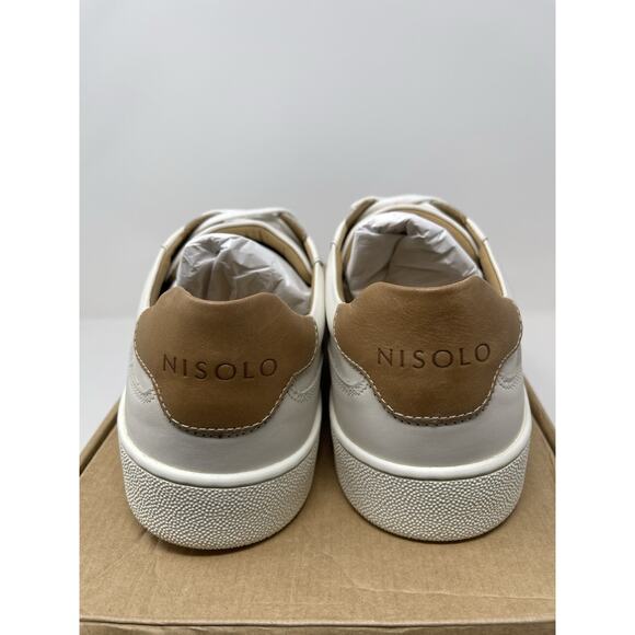 NISOLO Bria Go-To Court Sneaker Men's Size 8.5 White Retail $169.00 - Picture 5 of 9